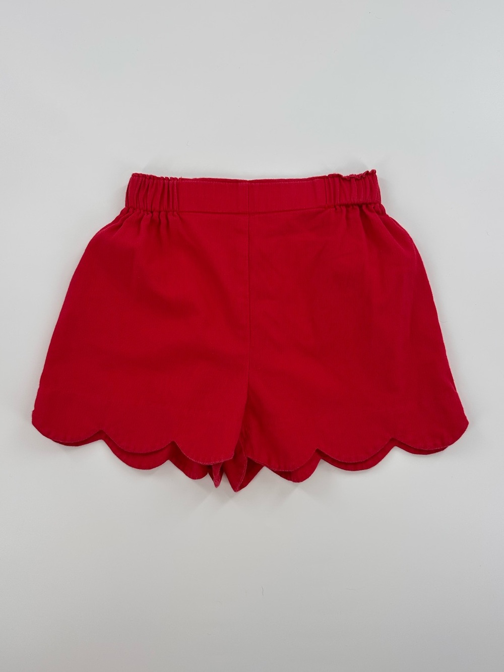 Bella Bliss Red Scalloped Shorts With Heart Pockets & Ric-Rac Size 5
